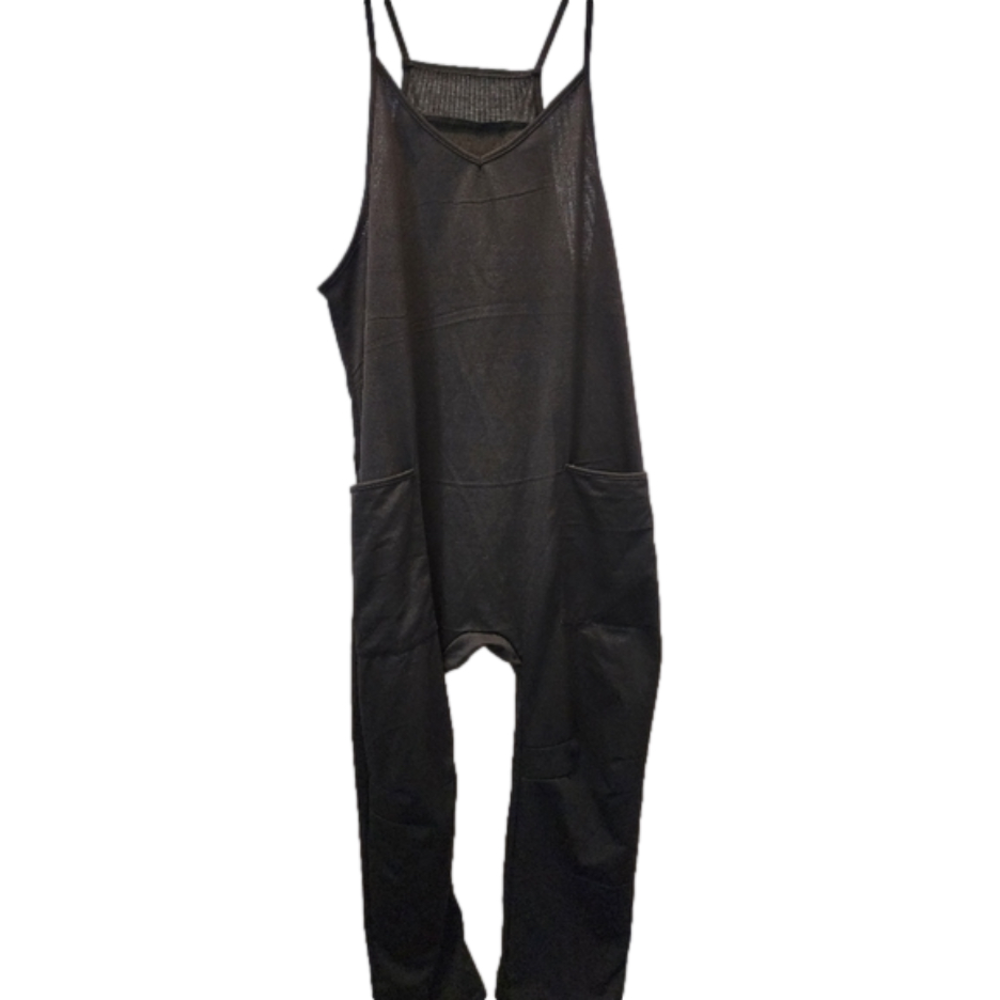 Oversized, Comfy Drop Crotch Overalls - image 1